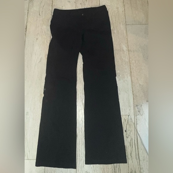 Athleta Dipper Pants Black Nylon Hiking tactical cargo 10 Long Tall 34” inseam - Picture 5 of 11